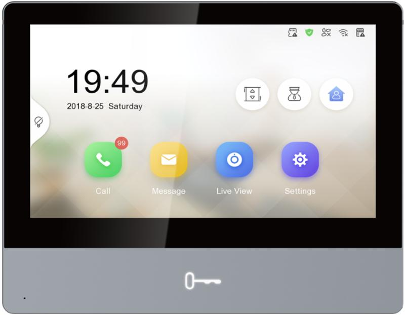 Hikvision DS-KH8350-WTE1 Video Intercom 7-inch WiFi Touch Screen Indoor Station