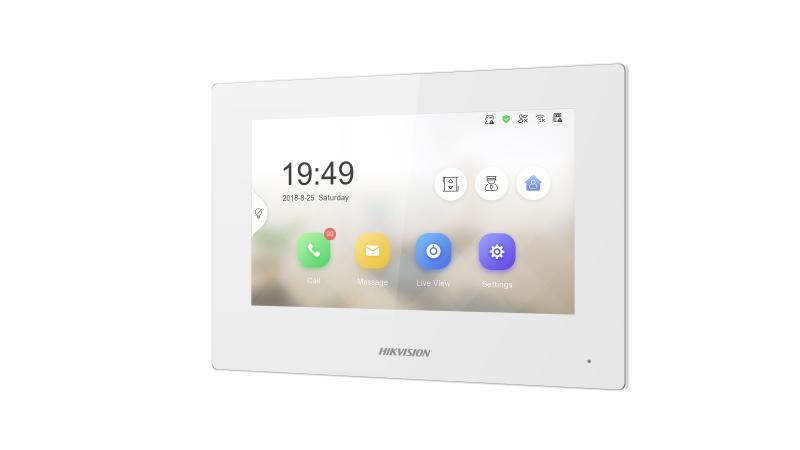 Hikvision DS-KH6320-LE1/White Video Intercom 7-inch Touch Screen Room Station