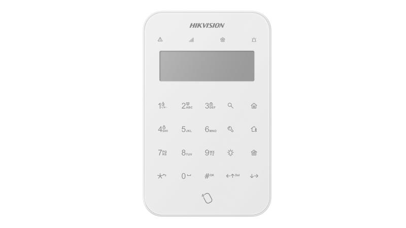 Hikvision DS-PK1-LT-WB Wireless LCD Keypad with Card Reader