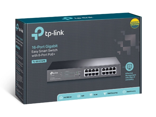 TP-Link TL-SG1016PE Unmanaged 16 Ports POE Switch