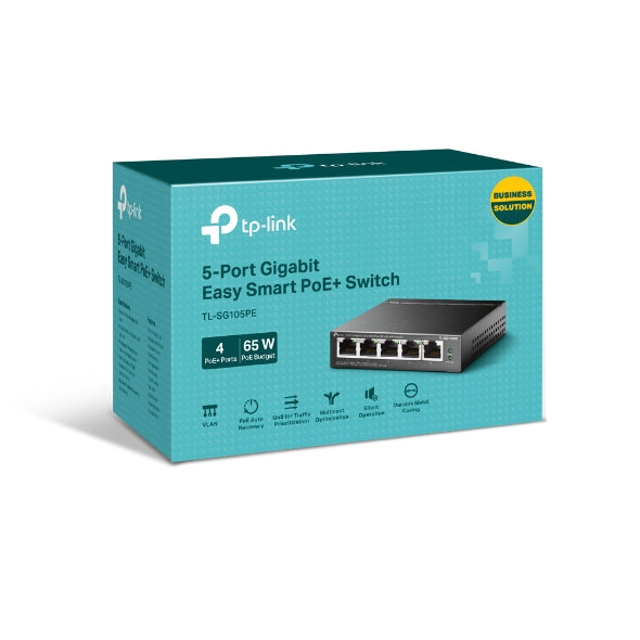 TP-Link TL-SG105PE Unmanaged 5 Ports POE Switch